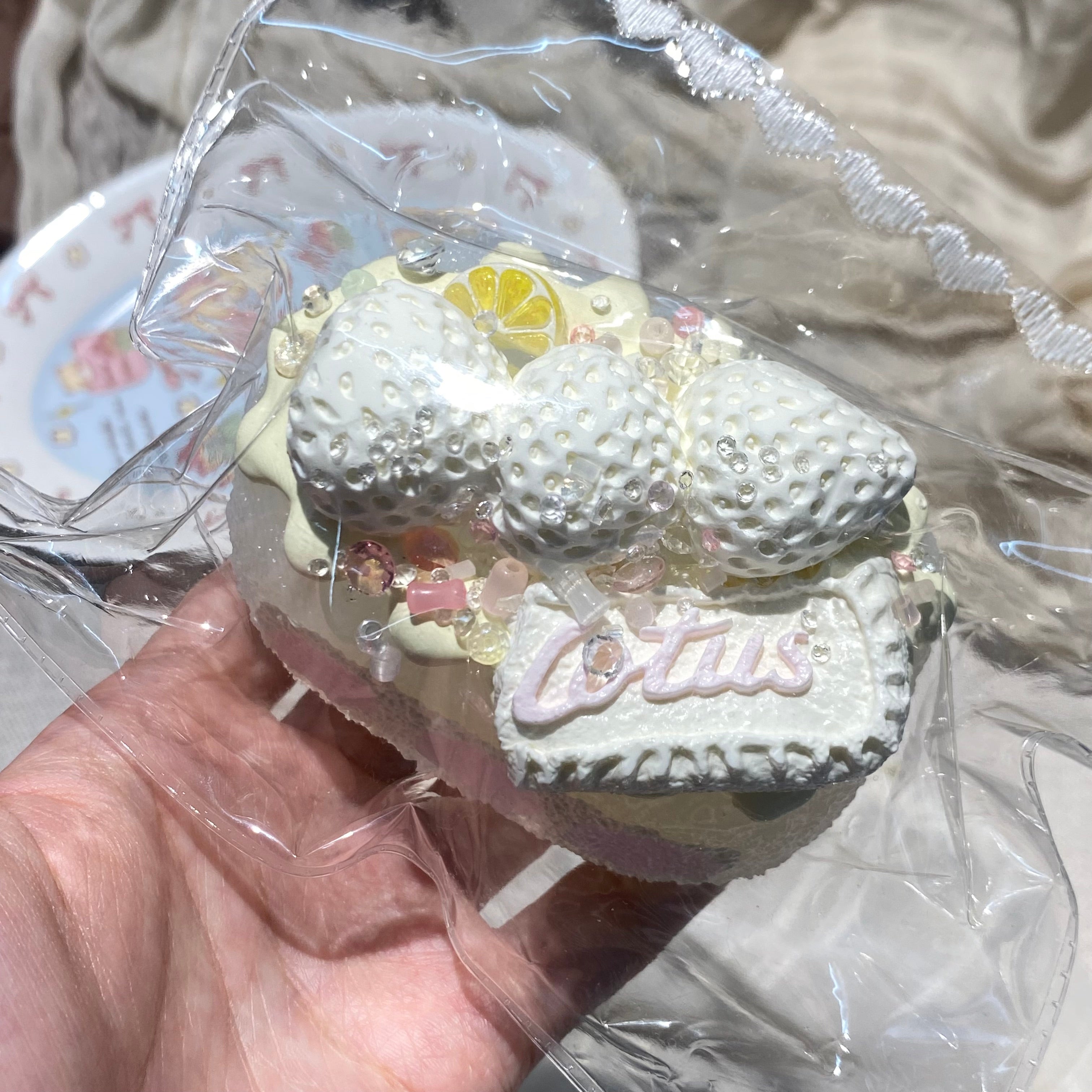 AINI studio「딸기 앙금 케이크」모조 음식 장식품
