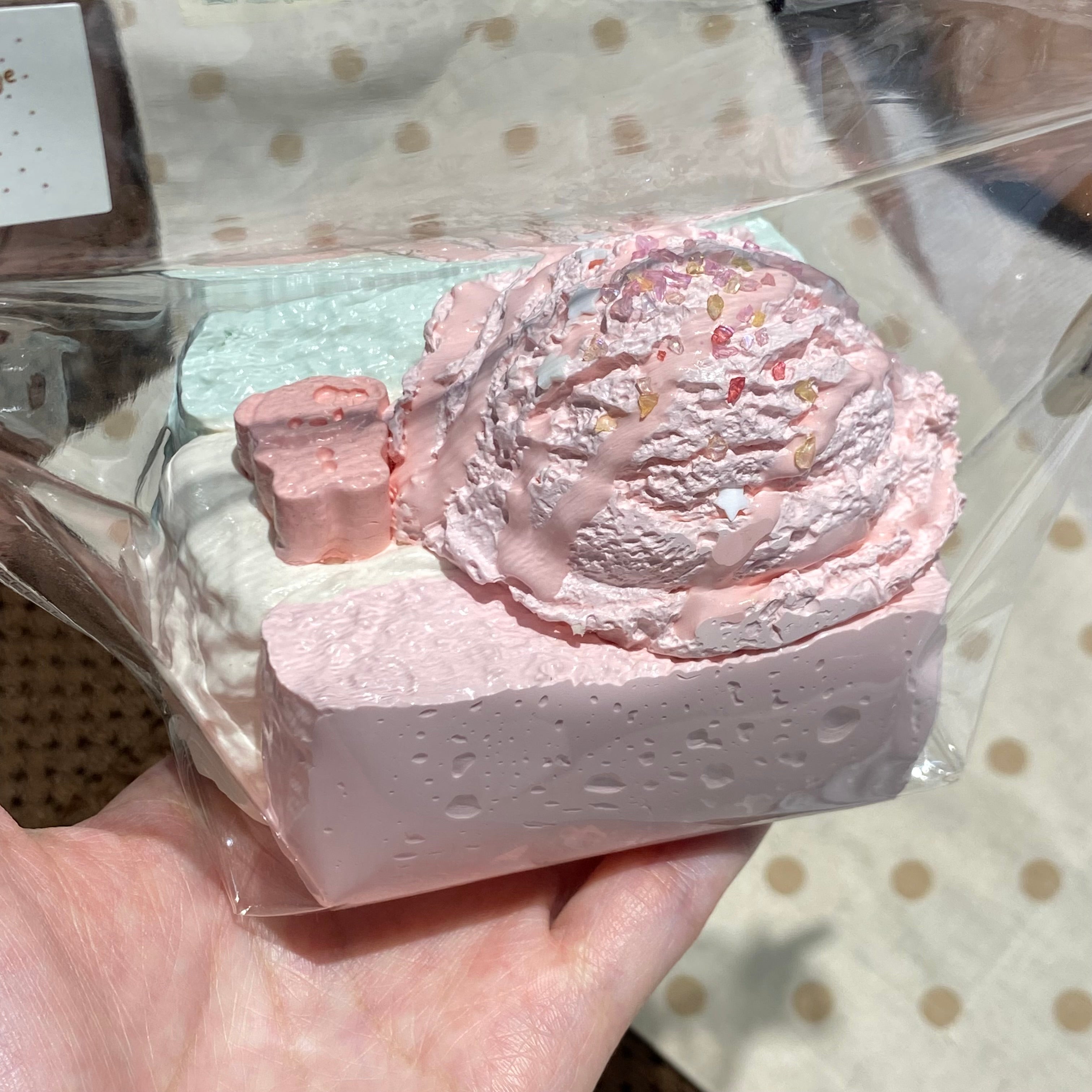 Maorong「민트 딸기 아이스크림 토스트」모조 음식 장식품