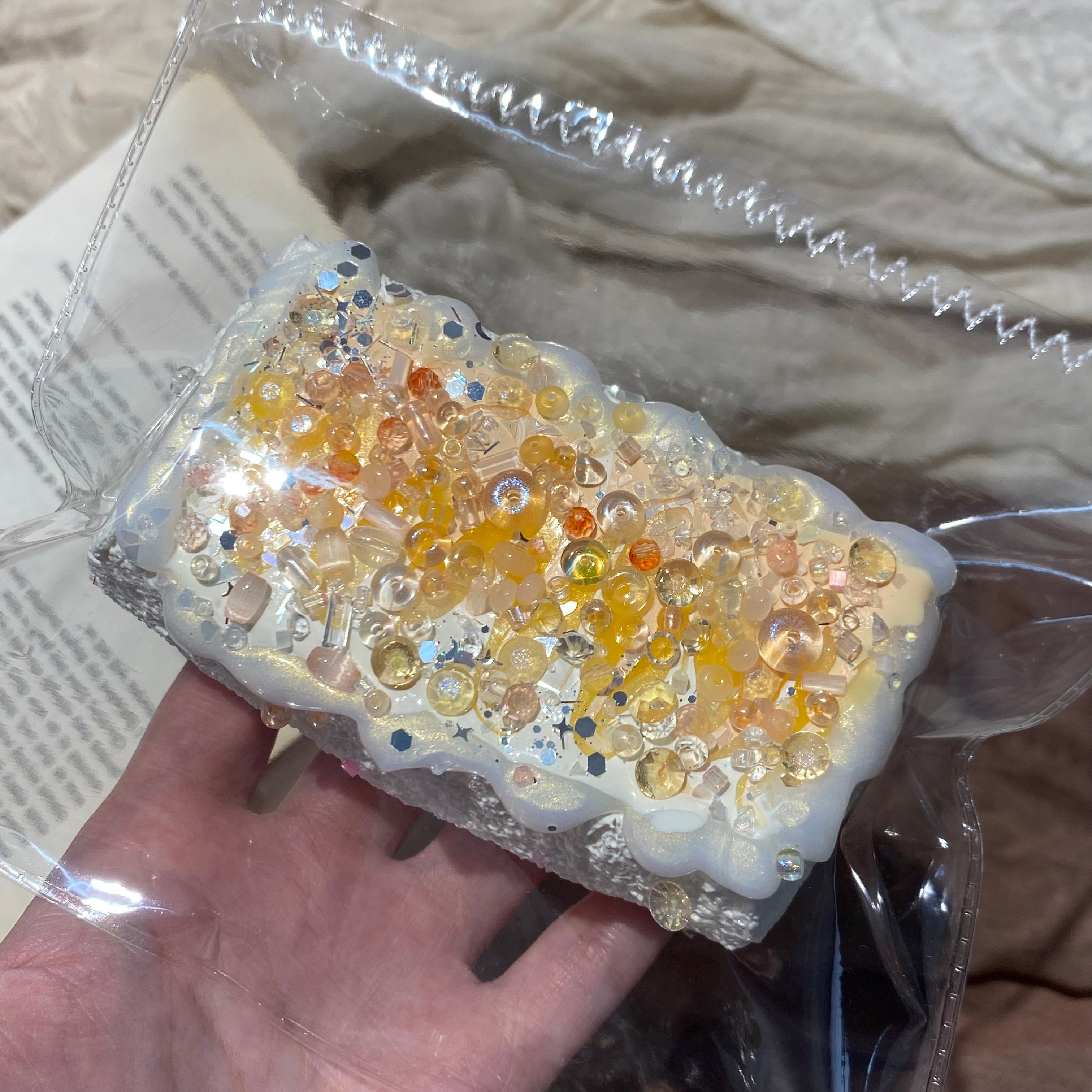 AINI studio「오렌지 라떼아트 롱 식빵」모조 음식 장식품
