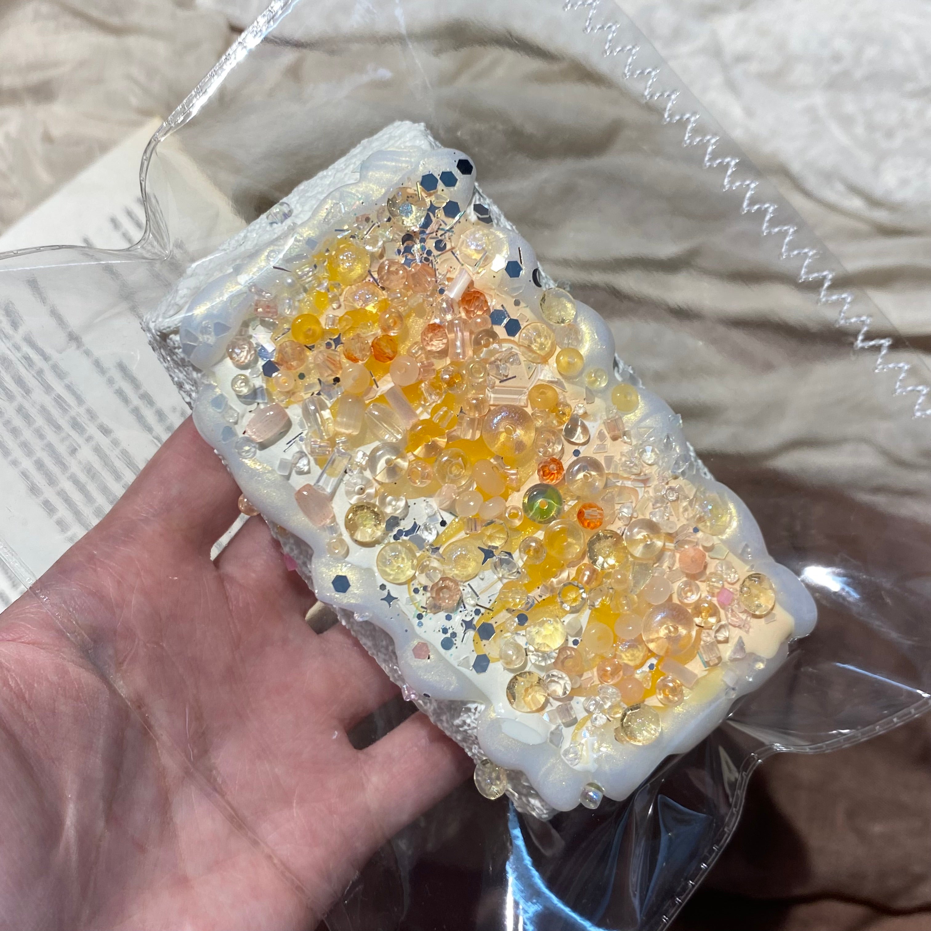 AINI studio「오렌지 라떼아트 롱 식빵」모조 음식 장식품